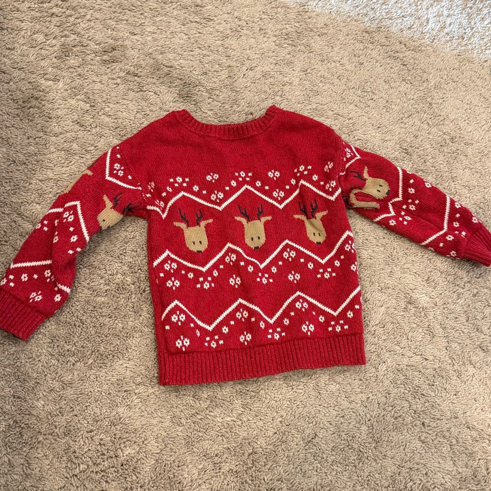 Carter's Festive Red Toddler Sweater